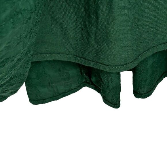 Maeve By Anthropologie Sacha Jacquard Tiered Tunic Dress Kelly Green Size Small - Picture 5 of 10